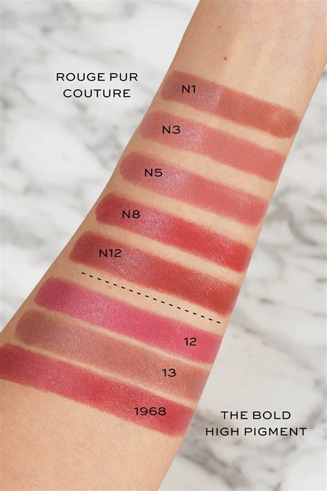 ysl pur couture lipstick 8 swatch|ysl rouge pur couture shades.